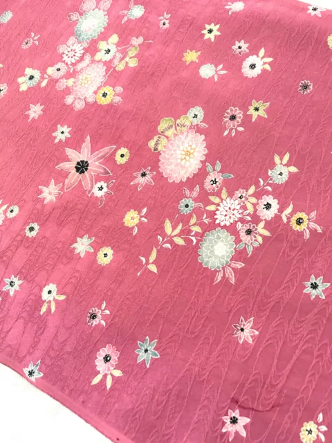 Wonderful silk fabric made by deconstructing a luxurious Japanese party kimono 3
