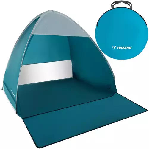 Tenda Parasole 2 Posti da Spiaggia Mare Tenda Facile Pieghevole Campeggio