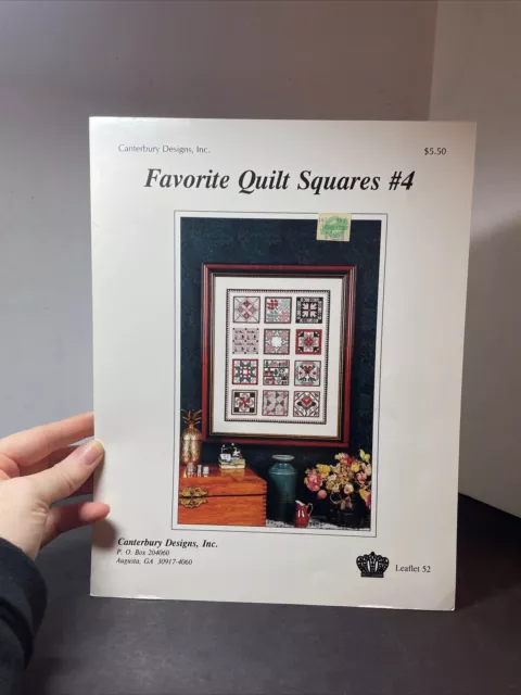 Canterbury Designs Favorite Quilt Squares #3 Geometric Blocks Cross Stitch  47
