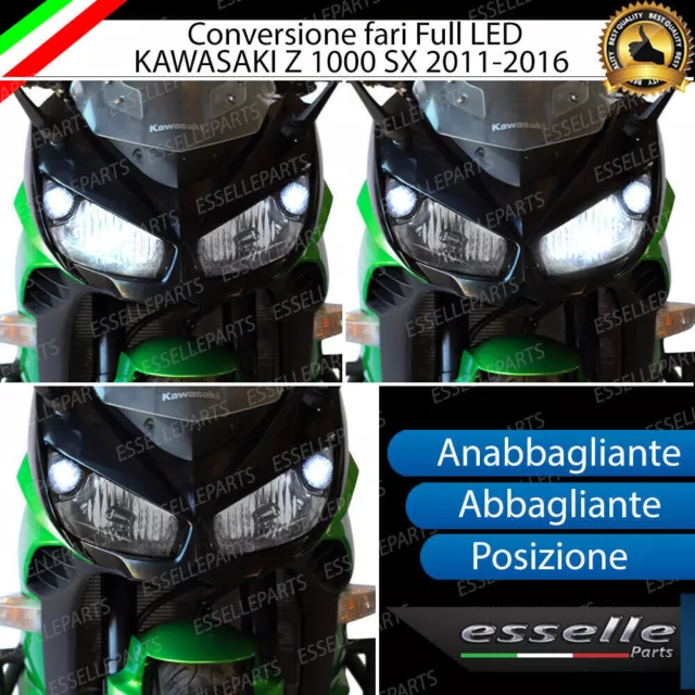 Conversione Faro Led Kawasaki Z 1000 Sx Anabbagliante + Abbagliante + Posizione