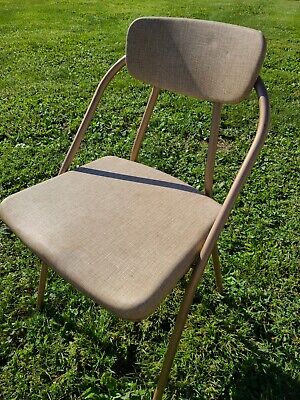 2 Vintage Mid Century Modern Mcm Hamilton Cosco Folding Chairs 2
