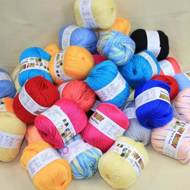 New 36 BALLS Baby Cashmere Silk Wool Yarn Stock Clearance Sale Rainbow bag #0001