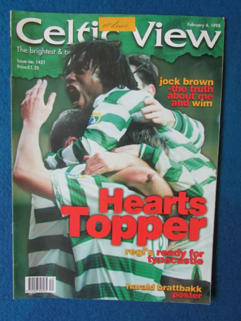 Celtic View Magazine - 4/2/98 - No 1421 - Regi Blinker Cover