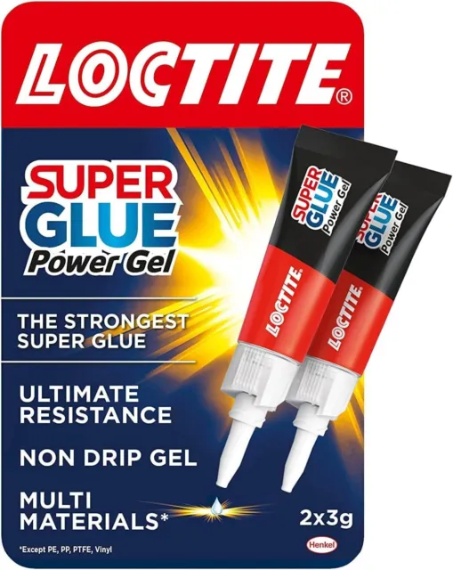 Loctite Gel Instant Super Glue, Strong All-Purpose Clear Glue for Repairs, Clear