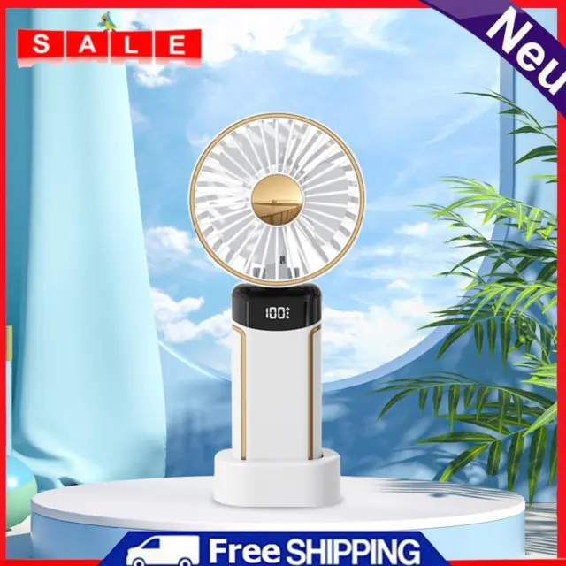 Mini Handheld Fan USB Rechargeable Air Cooling Electric Fan Mute for Home Office