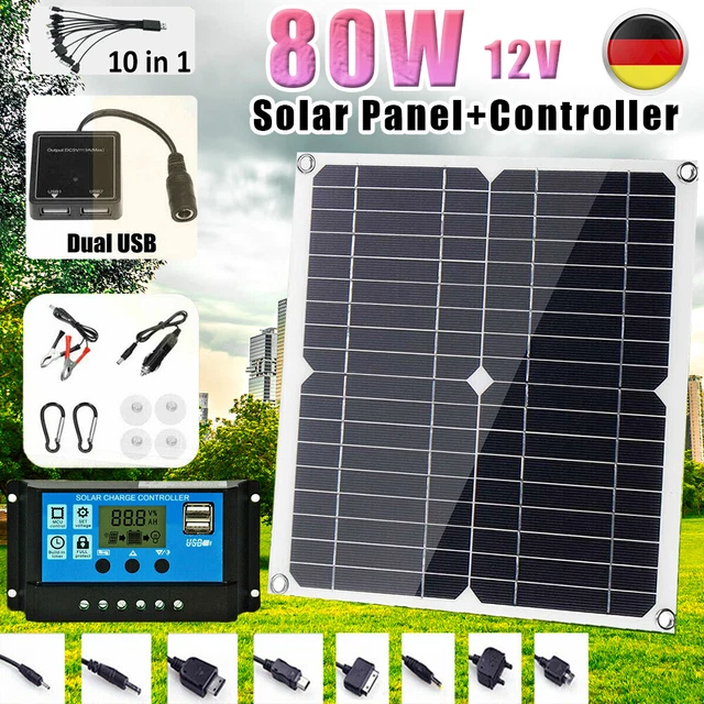 CREA Panneau solaire 300w 12v, Kit de panneaux solaires, Kit de