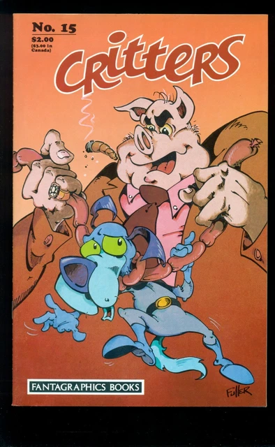 Critters Comics #15, 1987, Nm+ 9.6, Fantagraphics Books, Early Usagi Yojimbo!
