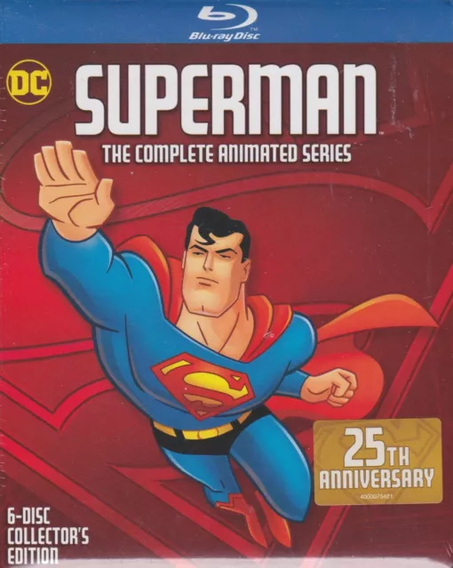 SUPERMAN THE COMPLETE ANIMATED SERIES ANNIVERSARY BLURAY BOX SET with ...
