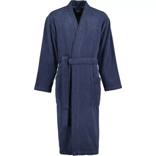 Cawö Home Bademäntel Herren Kimono Uni 828 blau - 17 Herren Blau NEU & OVP