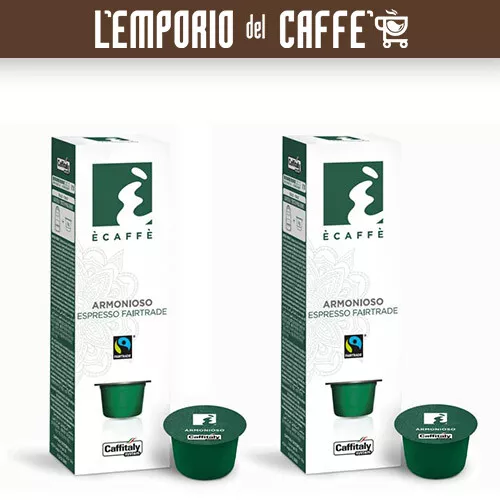 Caffè Caffitaly Ecaffè Armonioso Fairtrade 100 Capsule Cialde - 100 % Originale