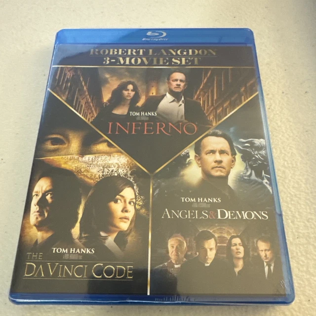 ROBERT LANGDON 3-MOVIE Set Blu-ray The Da Vinci Code Angels And