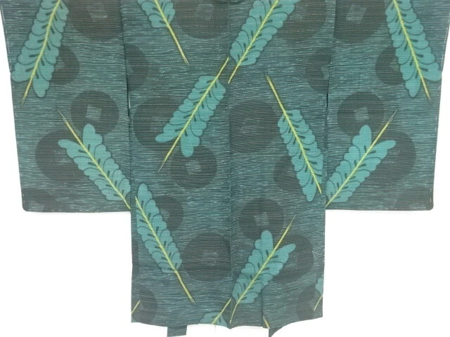 98710# Japanese Kimono / Antique Haori / Woven Dokkofuji Pattern