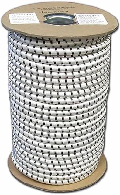 T.W Evans Cordage SC-104-100 1/4-Inch by 100-Feet Elastic Bungee Shock Cord