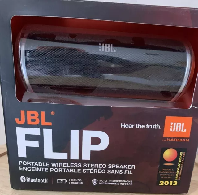 JBL Flip Hear The Truth Portable wireless bluethoot Speaker(1st Gen) 2013)