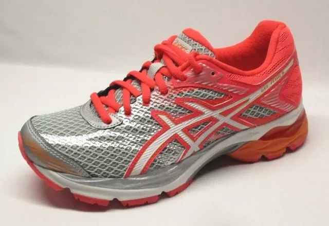 Asics Women's GEL-Flux 4 Running Shoe, Midgrey/White/Diva Pink, Size 5 US M.