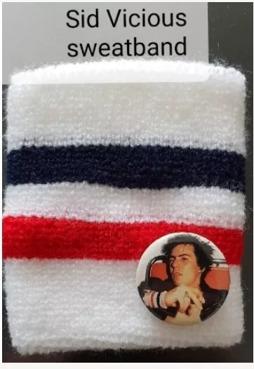 Sid Vicious Sweatband                      (tags:- Sex Pistols R padlock)