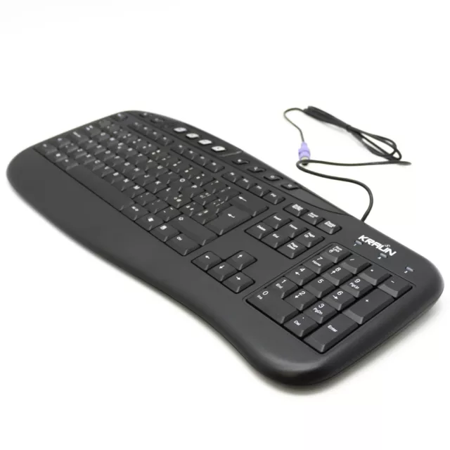 Kraun Clavier PS2 Multimédia Contrôle Volume Italien Avec Stickers