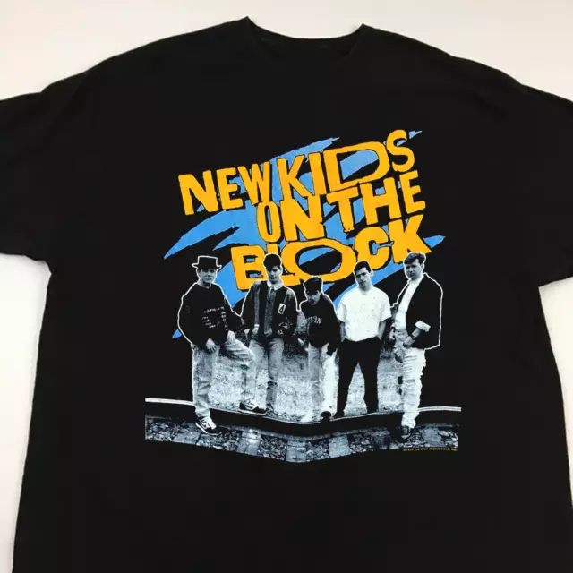 New Kids On The Block Band Member Mens Black Shirt