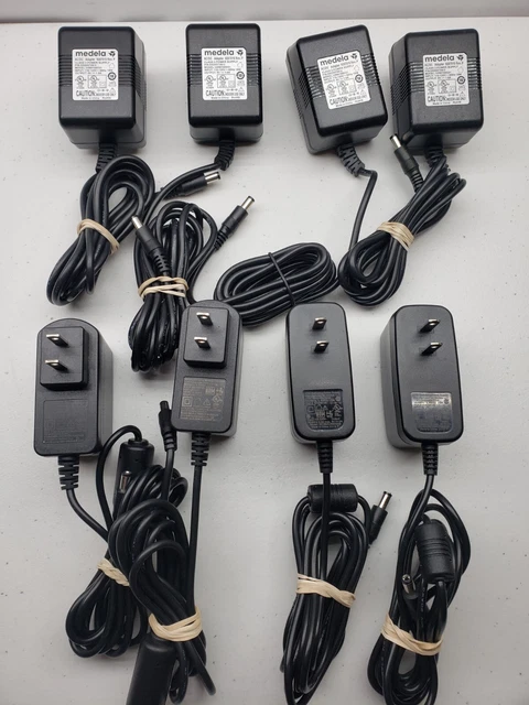 Lot of 8 Power Cords for Medela Pumps OEM Genuine replacement part