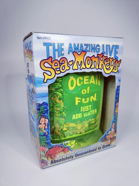(Sealed) VTG 1996 The Amazing Live Sea Monkeys (6002) Sea-Fire Aquarium Day Glow