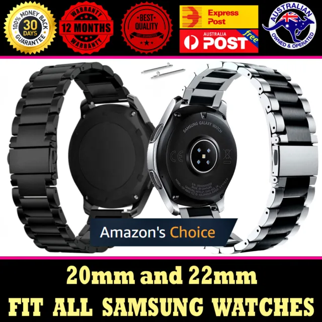 Samsung Galaxy Watch 6 5 4 Pro Classic Stainless Steel Strap Replacement Band AU