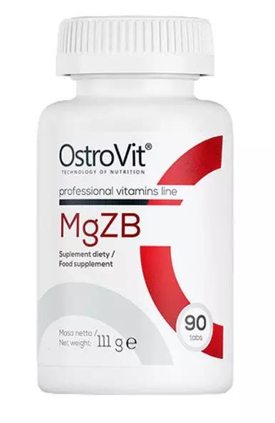 MgZB Ultra Magnesium Zinc Vitamin B6 Magnez Cynk Witamina B6 90 tablets