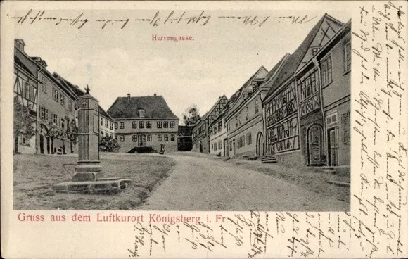 Ak Königsberg in Bayern Unterfranken, Herrengasse - 4298426
