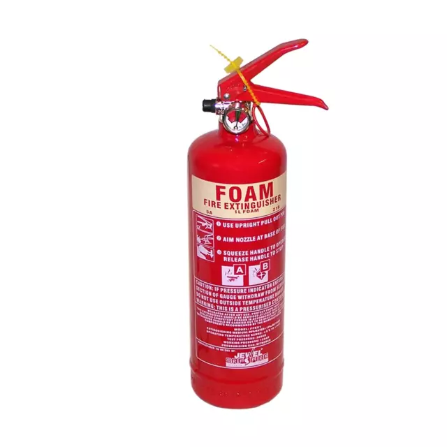 1 LITRE FOAM (AFFF) FIRE EXTINGUISHER 1L Ltr *CE APPROVED+BRACKET*5 YR WARRANTY