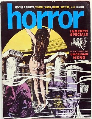 Rivista Horror Anno 2 N.6 1970 Sansoni Mensile A Fumetti  Rostagno Silvestri