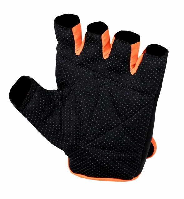 Gants d'haltérophilie pour femmes néoprène entraînement gymnase fitness noir/orange 3