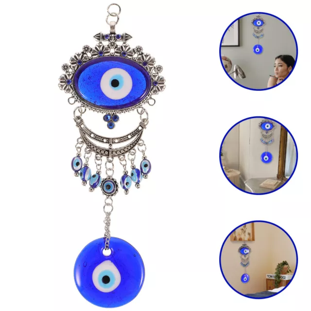 Alloy Blue Pendant Keychain Accessories Evil Eye Car Hanging