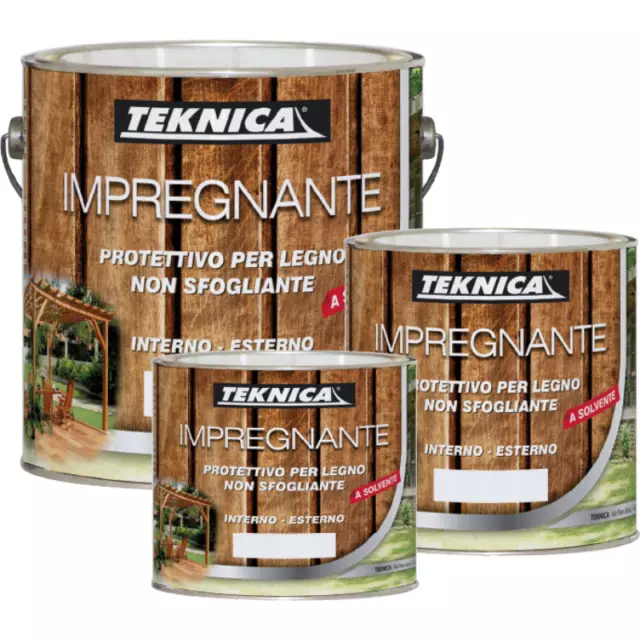 Teknica Impregnante Protettivo per Legno Non Sfogliante Interno-Esterno - 750 ml