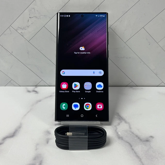 SAMSUNG GALAXY S22 Ultra SMS908U1 512GB Phantom Black Factory Unlocked