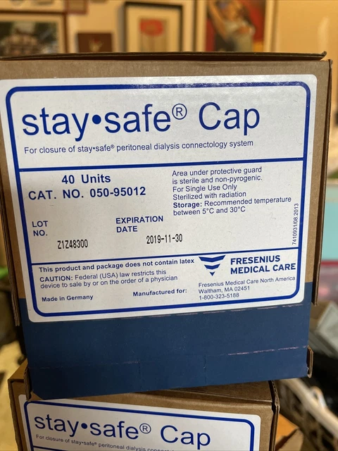 Fresenius Medical Care Stay Safe Cap No. 050-95012 -  Boxes-40CAPS (EXP 2019