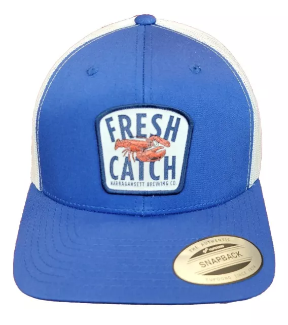 FRESH CATCH Narragansett Brewery Co Trucker Hat Snapback Beer Baseball BALL Cap