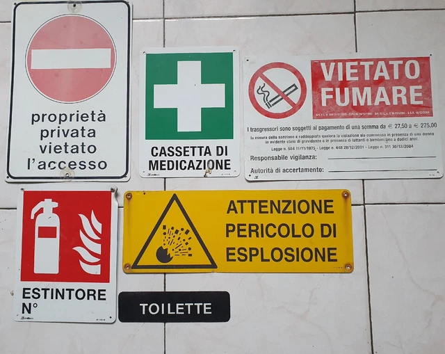 cartelli stradali vintage
