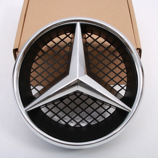 MERCEDES BENZ CHROME Grille Star Emblem Emblem Badge With BASE W204