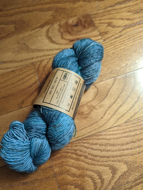 Madelinetosh TML tweed undergrowth 420yd sock 90/8/2; SW merino/viscose/nylon