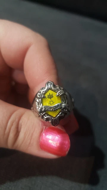 Pre-owned Katekyo Hitman Reborn! Vongola Ring yellow silver