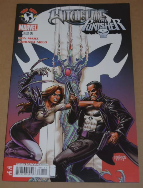 Witchblade Punisher #1 Top Cow Marvel Crossover - Joseph Lisner Cover- Marz