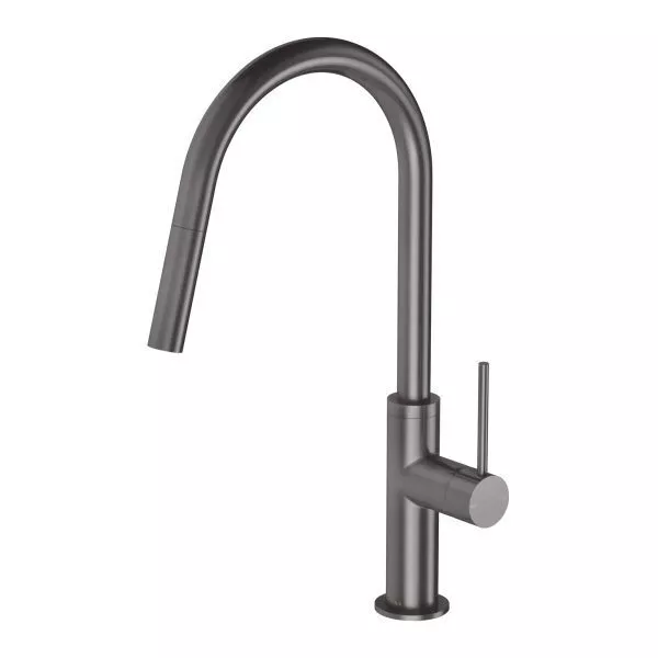 Phoenix Vivid Slimline Pull Out Kitchen Sink Mixer Tap Brushed Carbon VS7105-31