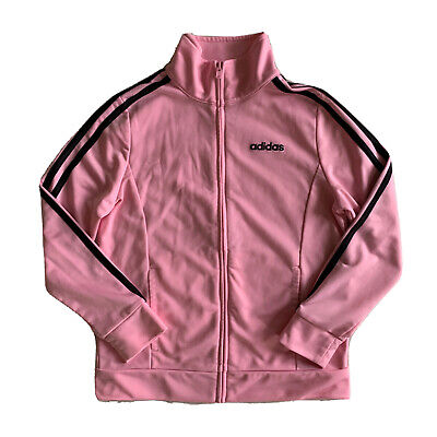 ADIDAS Girls Athletic Track Jacket Lightweight Full Zip Gently Used MEDIUM 10/12