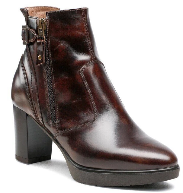Noir Jardins I205025D 300 Bottine Bottines Bottes Femme Fermeture Éclair Marron