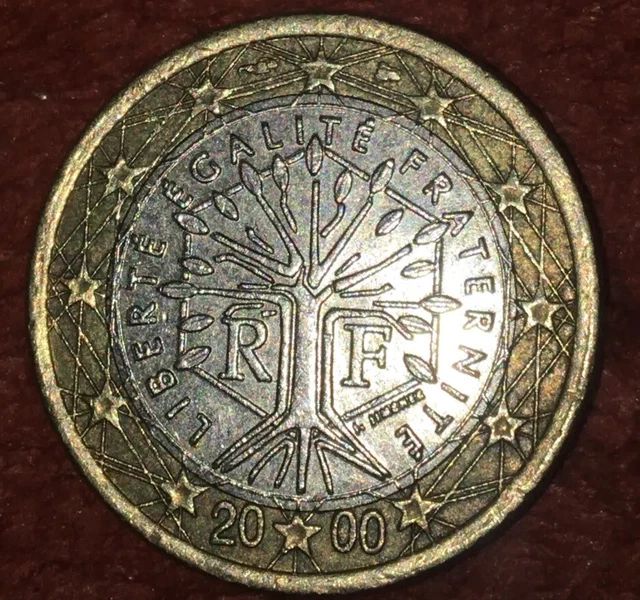 1 Euro Münze Liberte Egalite Fraternite 2000 Wert &MONETA DA 1 euro Francia 2000 Liberte Egalite Fraternite ""errata