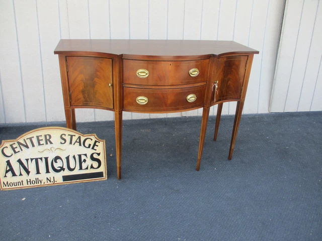 63671 HICKORY CHAIR Inlaid  Mahogany Sideboard Server Cabinet