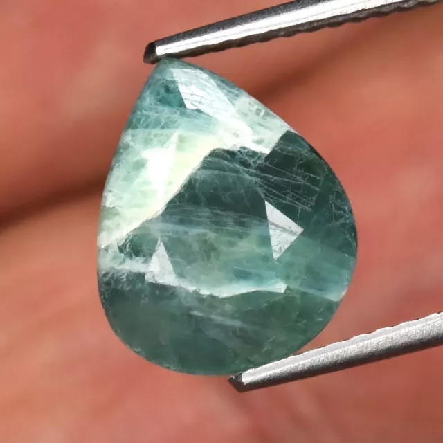 World's Rarest Gem 2.43ct 10.5x8.8mm Pear Natural Green Grandidierite Madagascar