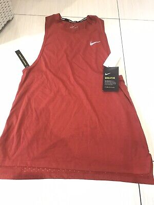 Nike Tank Vest Top Dri Fit Brown Running Women's Size Small 890178 642