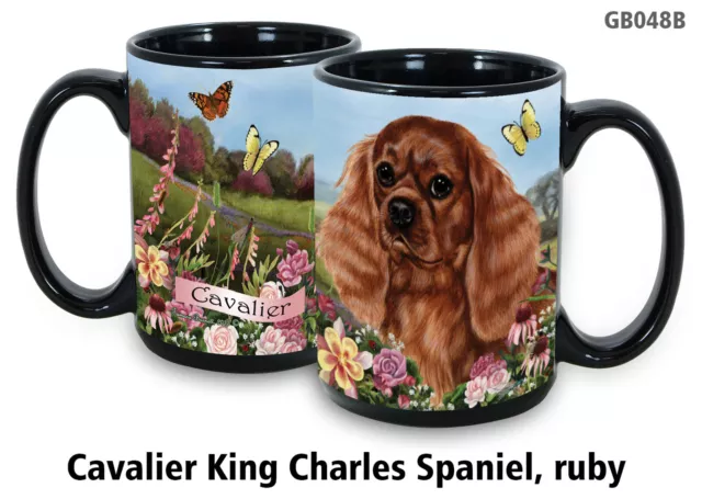 Garden Party Mug - Ruby Cavalier King Charles Spaniel