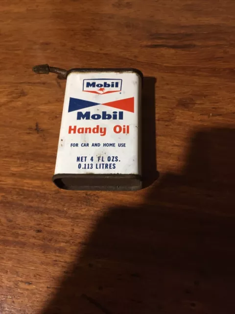 Mobil Vintage Handy Oiler 4 Floz /0.113 Litres Australian