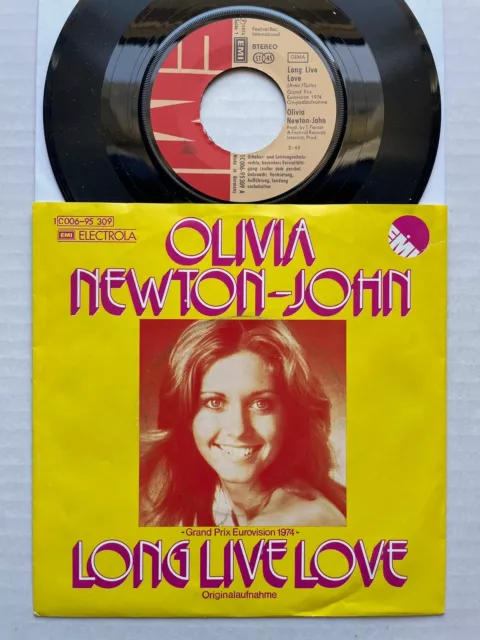 OLIVIA NEWTON-JOHN - Angel Eyes / Long Live Love - Used Vinyl Record ...